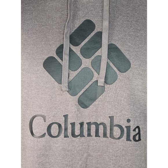 Columbia Trek Hoodie Mens L Charcoal Gray Pullover Graphic Logo Outdoor Gear - Picture 7 of 12